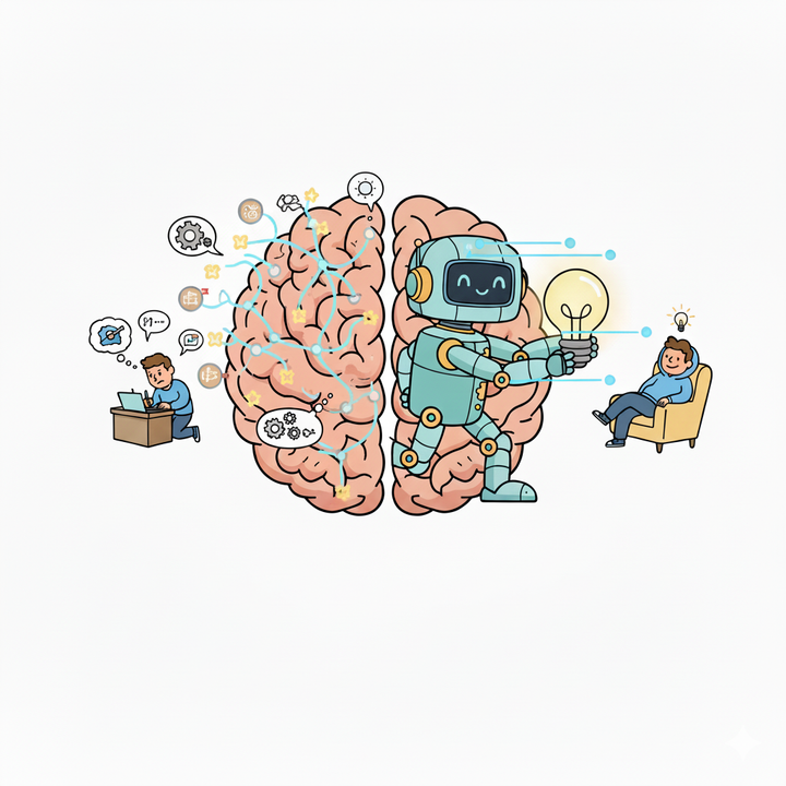 AI가 내 생각까지 대신해줄 때, 우리 뇌에서는 무슨 일이 생길까?